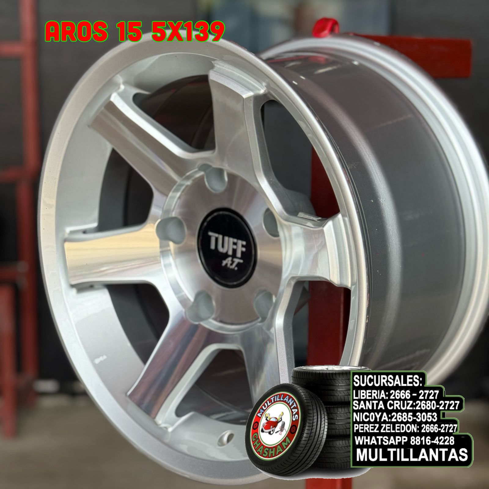 AROS # 15X8 5X139.7 ET0 SMF WH5300